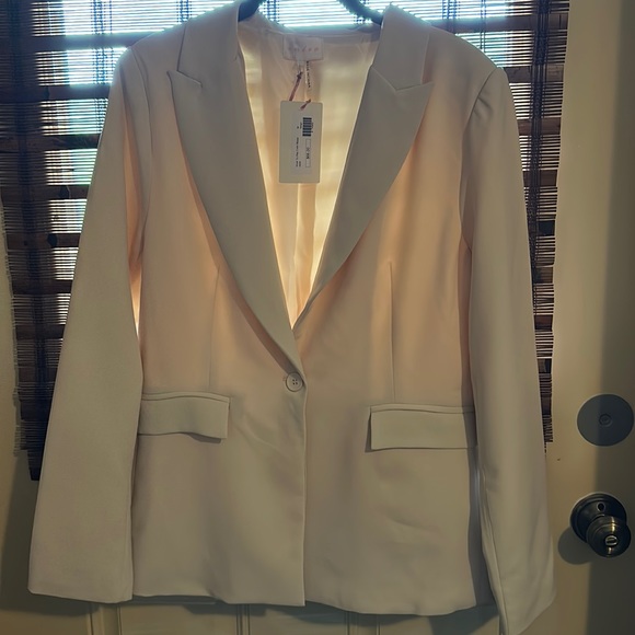 Work to play beige nwt $66 lined classy city blazer - Picture 3 of 4